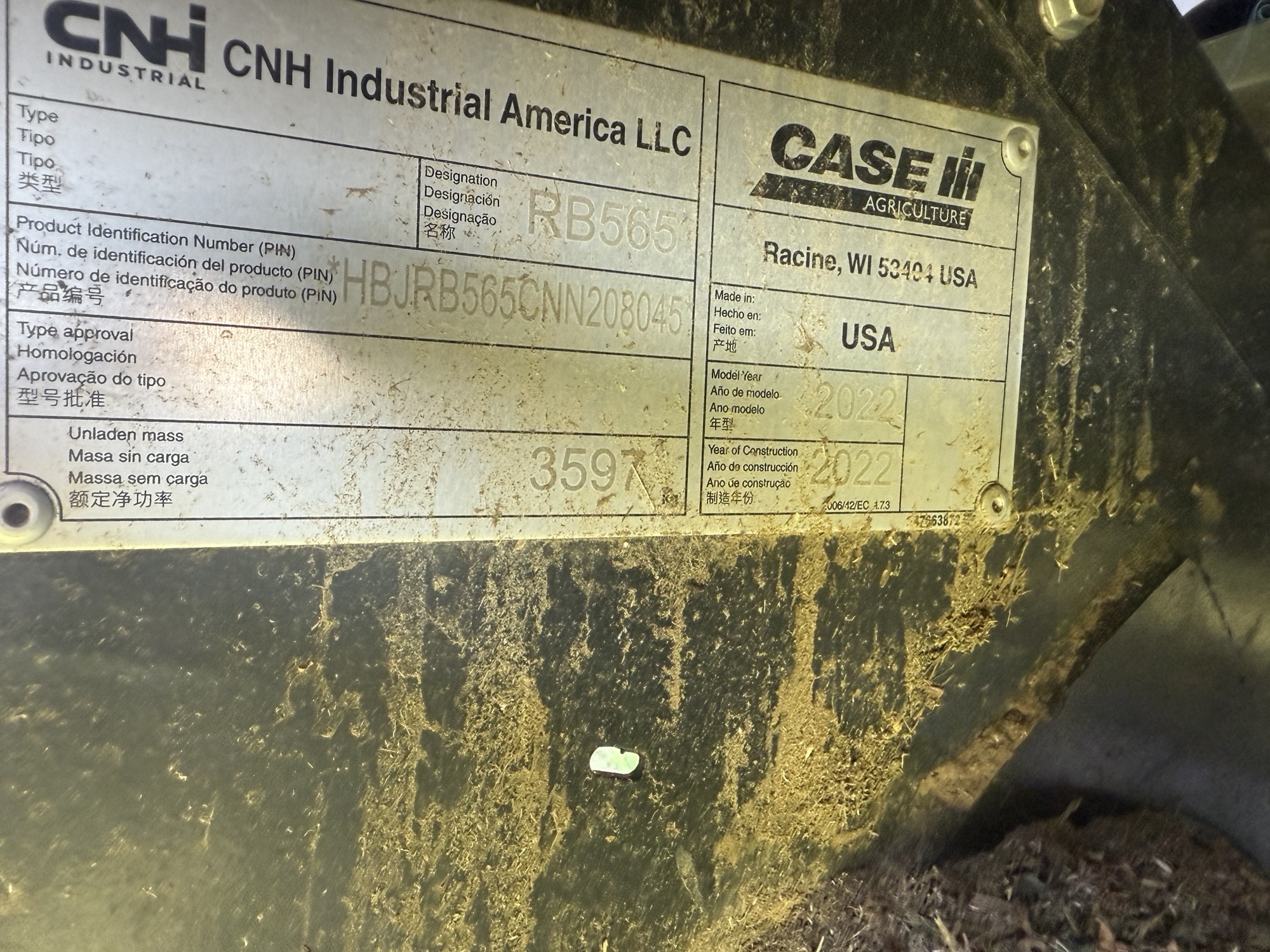 2022 Case IH RB565 Baler/Round