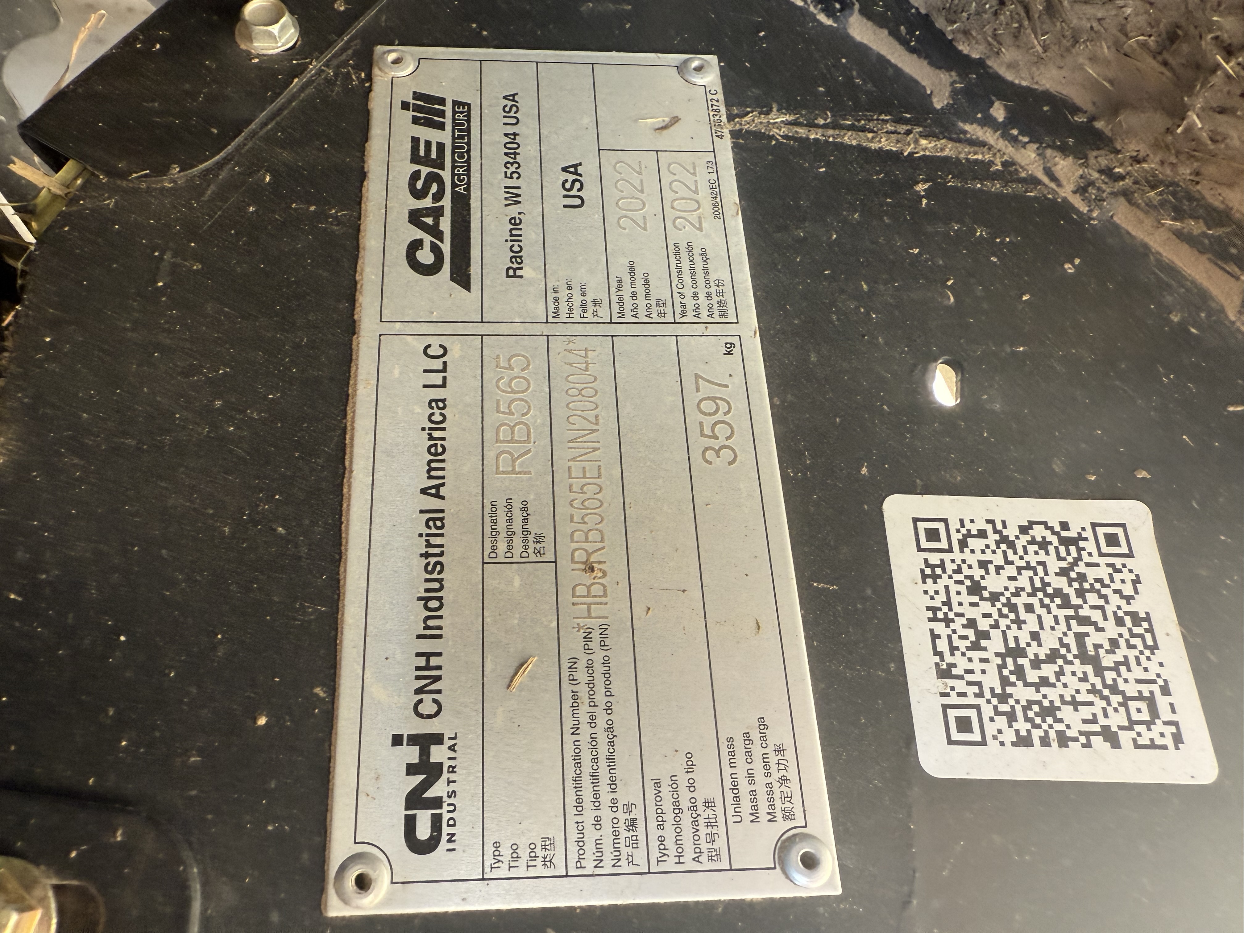 2022 Case IH RB565 Baler/Round