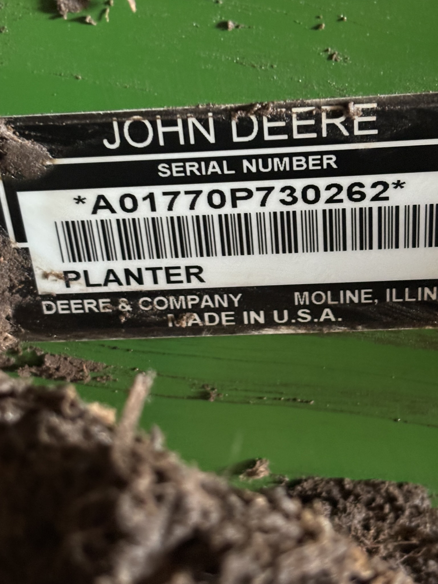 2009 John Deere 1770 Planter/Row
