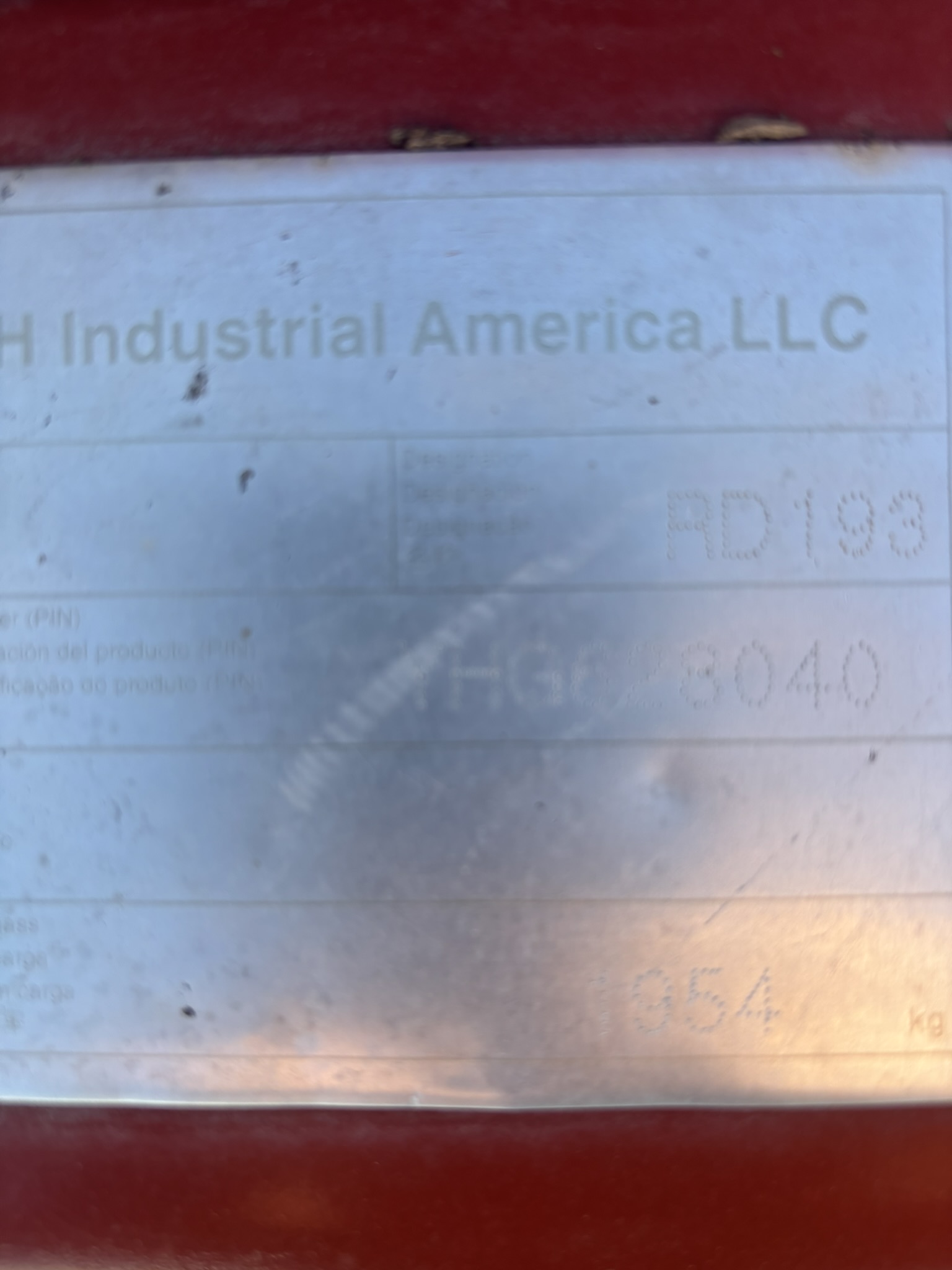 2017 Case IH RD193 Header Rotary