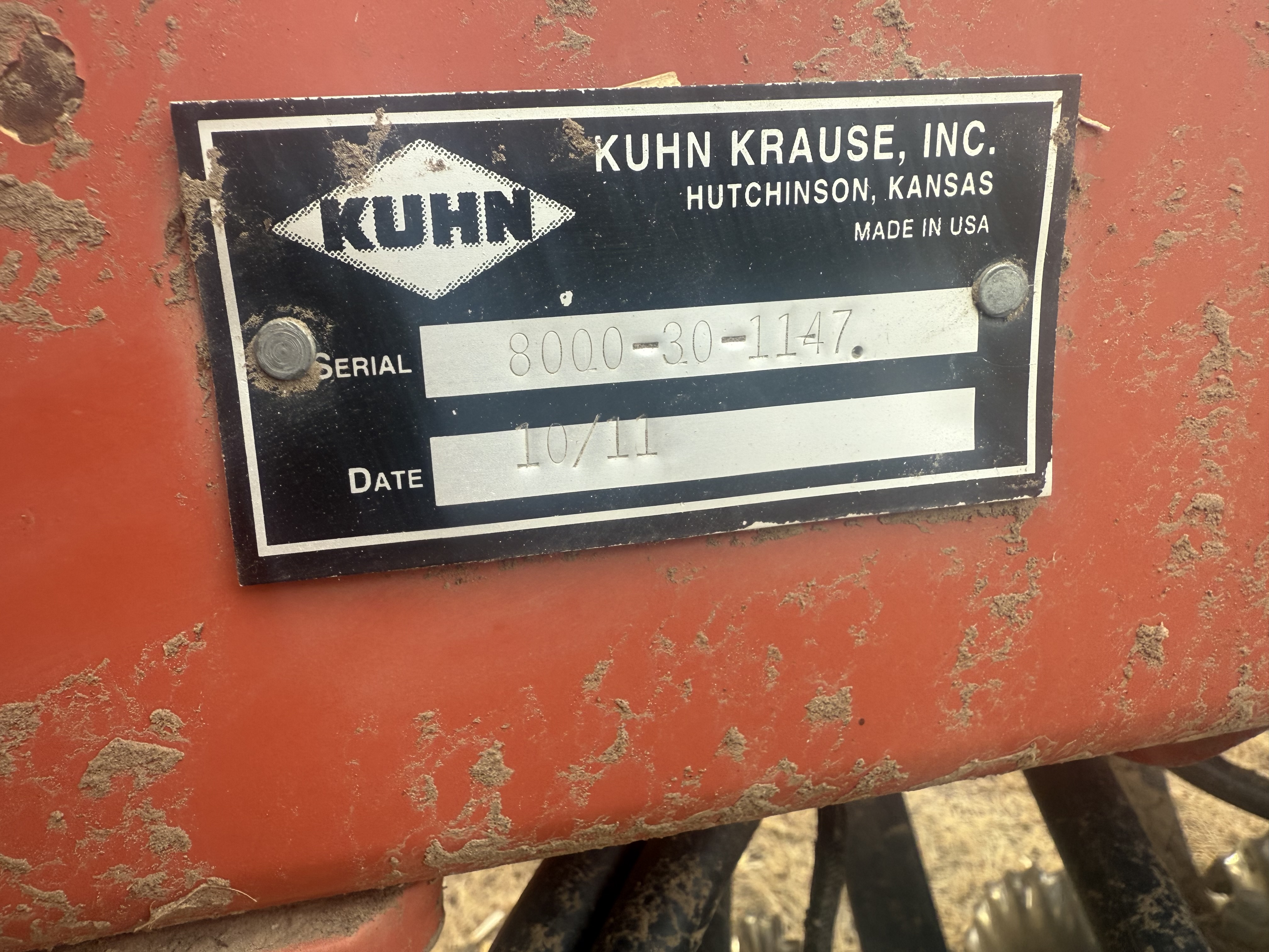 2011 Kuhn EXCELERATOR 8000 Vertical Tillage