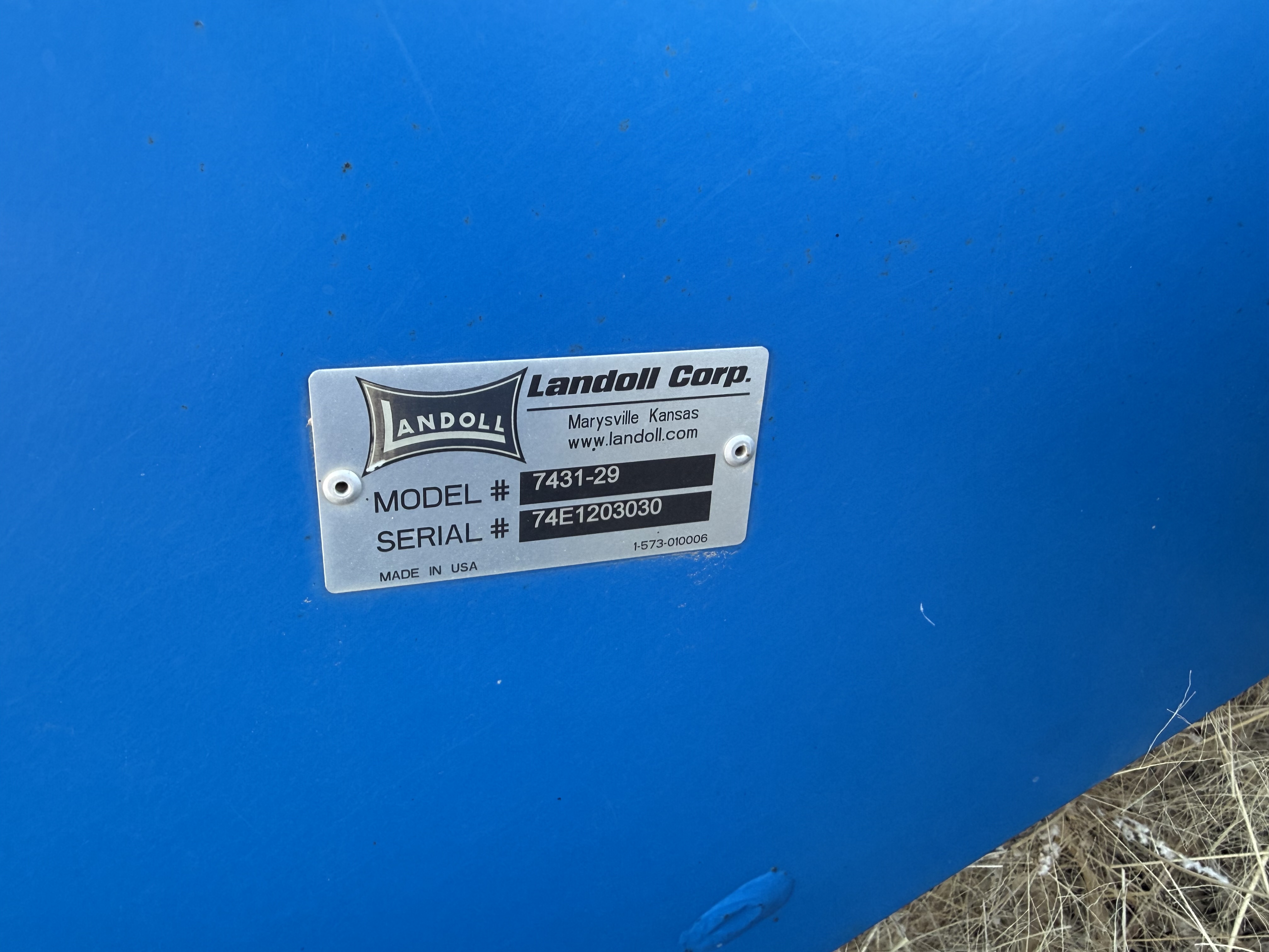 2016 Landoll 7431-29 Vertical Tillage