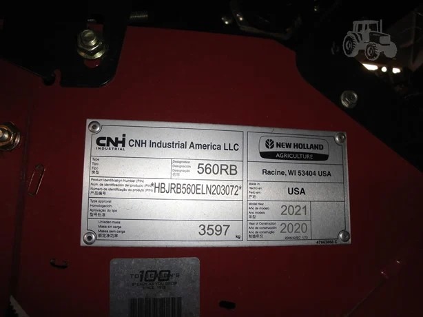 2021 New Holland Rollbelt 560 Baler/Round