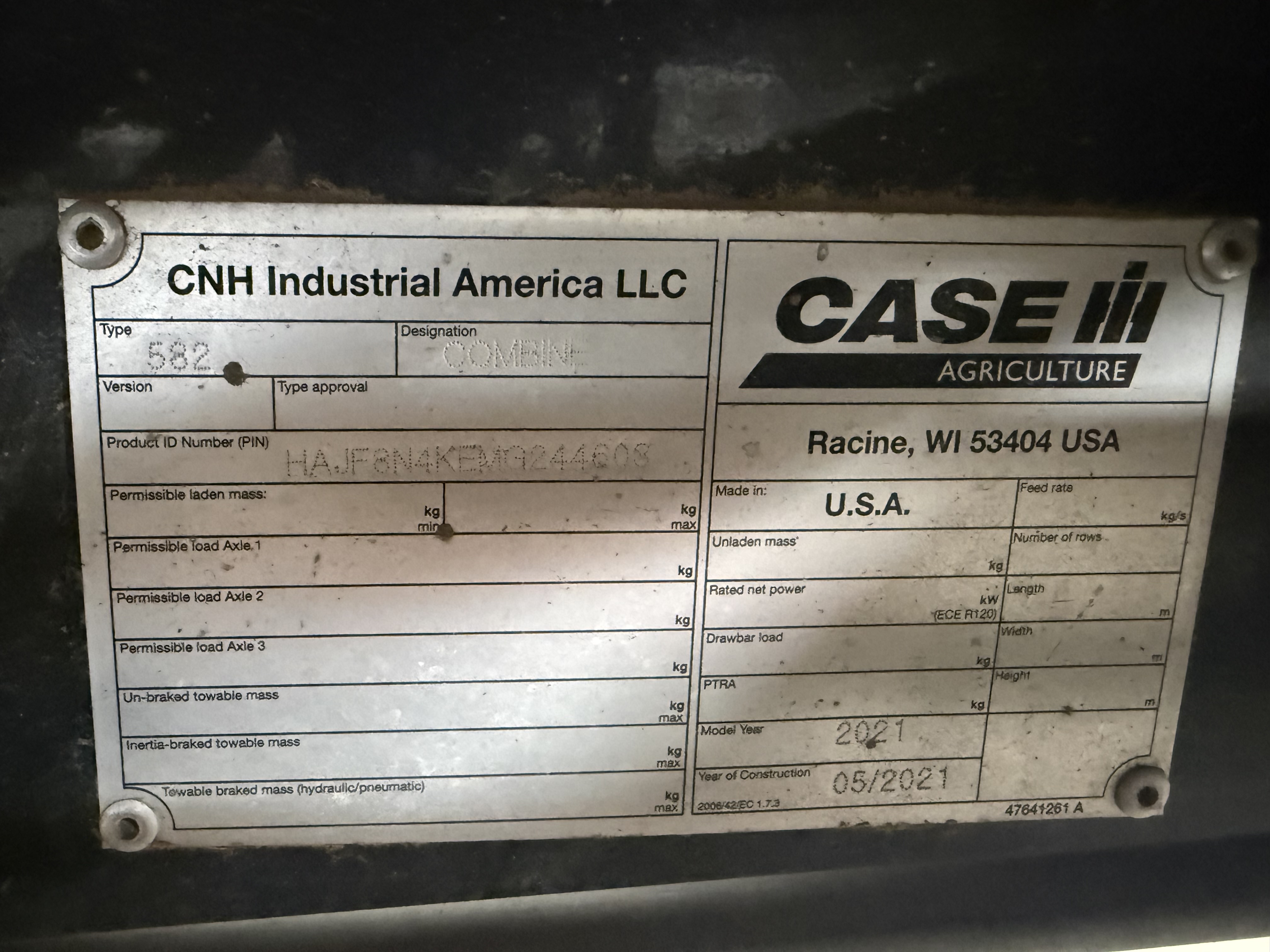 2021 Case IH 8250 Combine