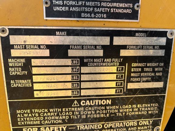 2020 Harlo HP6500 Forklift