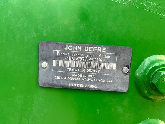 2020 John Deere 9570RT Tractor Rubber Track