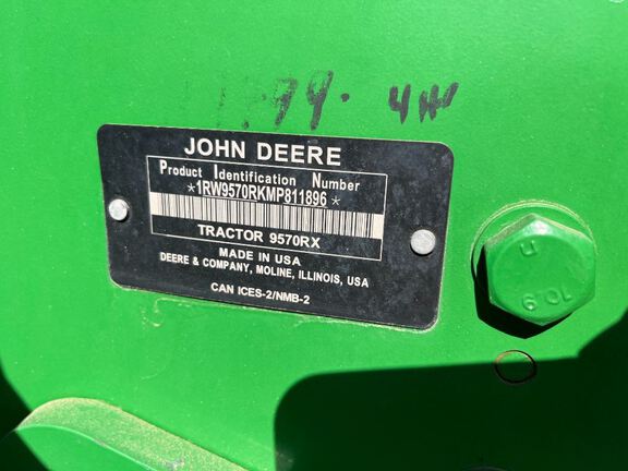 2021 John Deere 9570RX Tractor Rubber Track