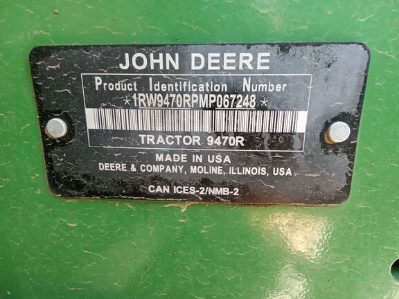 2021 John Deere 9470R Tractor 4WD