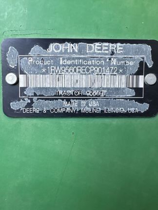 2012 John Deere 9560RT Tractor Rubber Track