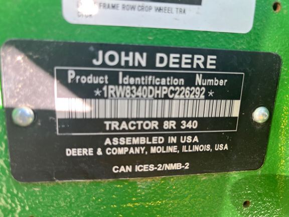 2023 John Deere 8R 340 Tractor