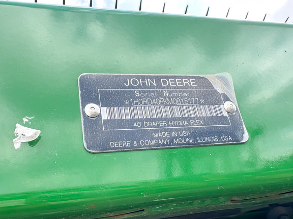 2021 John Deere RD40F Header Combine