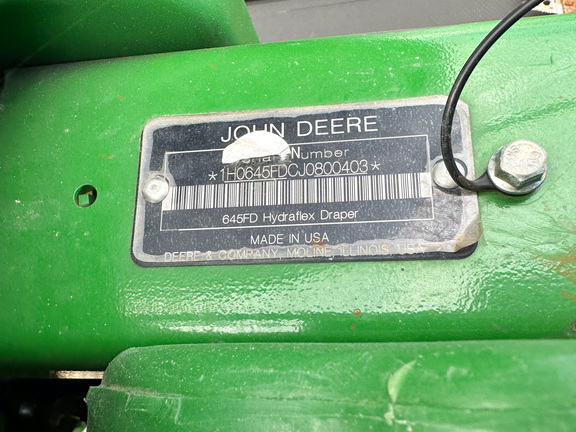 2018 John Deere 645FD Header Combine