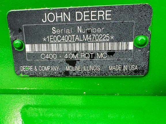 2021 John Deere C400 Mower Conditioner