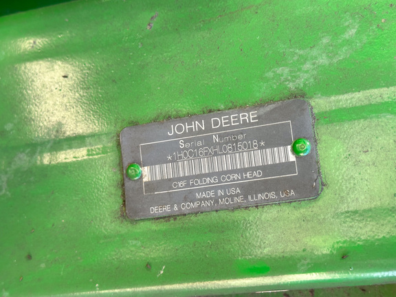 2020 John Deere C16F Header Corn Head