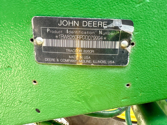 2013 John Deere 8260R Tractor