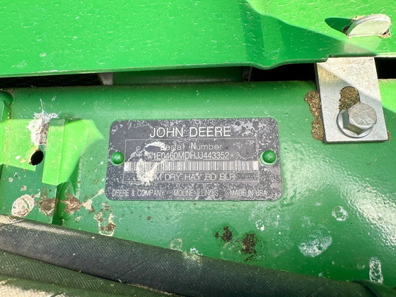 2018 John Deere 460M Baler/Round