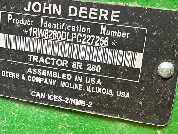 2023 John Deere 8R 280 Tractor