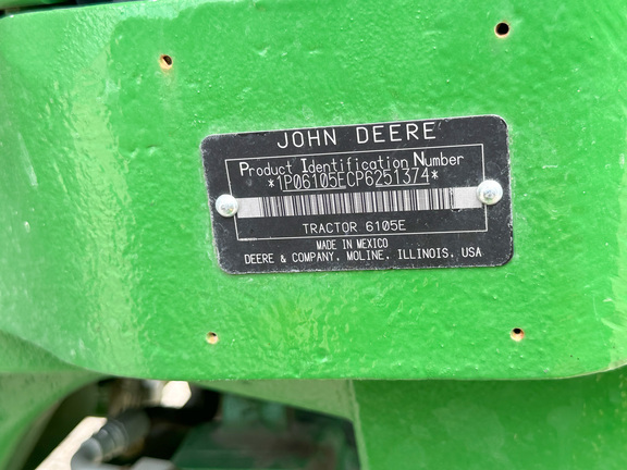 2023 John Deere 6105E Tractor