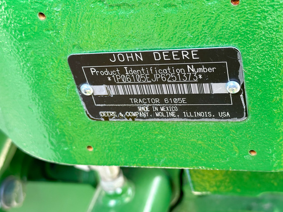 2023 John Deere 6105E Tractor