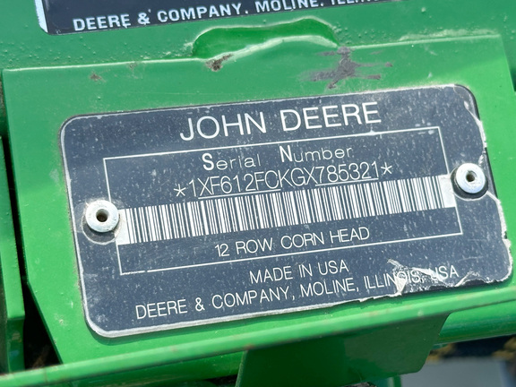 2016 John Deere 612FC Header Corn Head