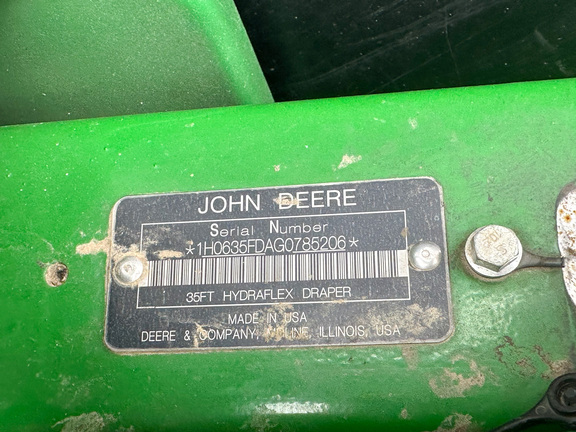 2016 John Deere 635FD Header Combine