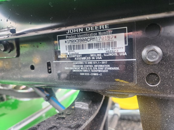 2023 John Deere X390 Garden Tractor