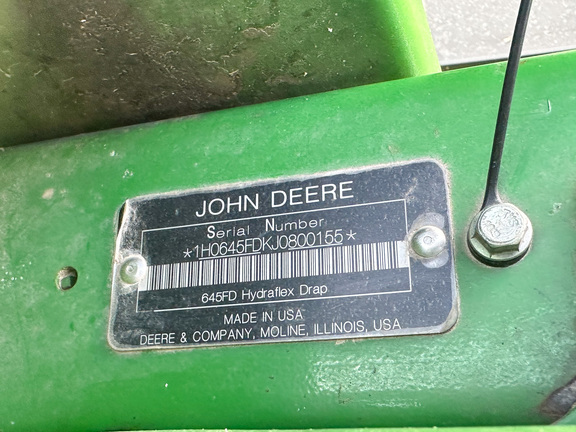 2018 John Deere 645FD Header Combine