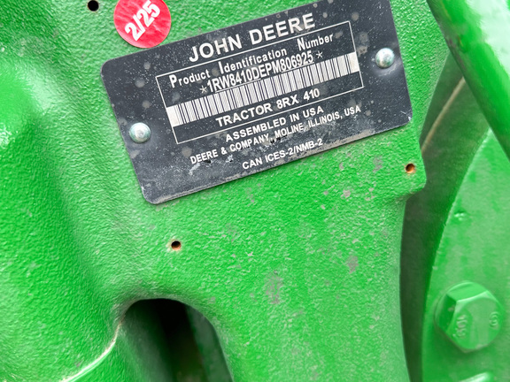 2023 John Deere 8RX 410 Tractor Rubber Track