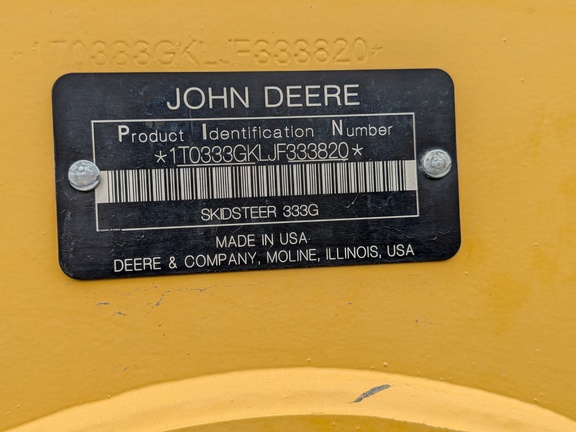 2018 John Deere 333G Compact Track Loader