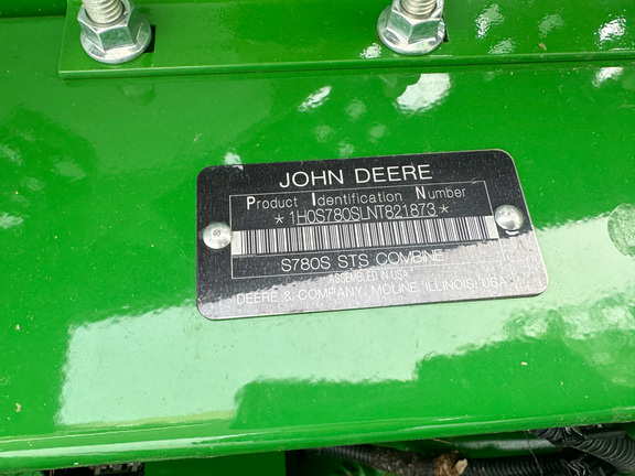 2022 John Deere S780 Combine