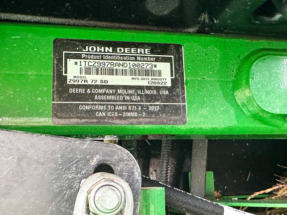 2023 John Deere Z997R Mower/Zero Turn