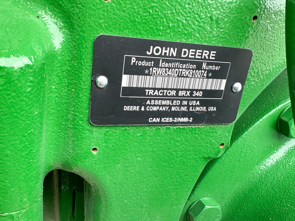 2025 John Deere 8RX 340 Tractor Rubber Track