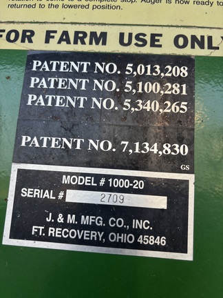 2009 J&M 1000-20 Grain Cart