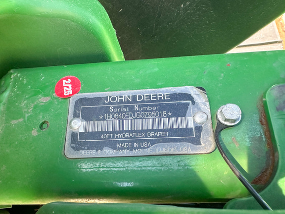 2017 John Deere 640FD Header Combine