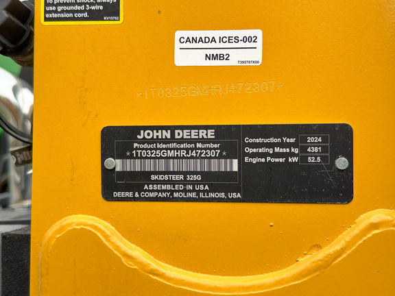 2024 John Deere 325G Compact Track Loader