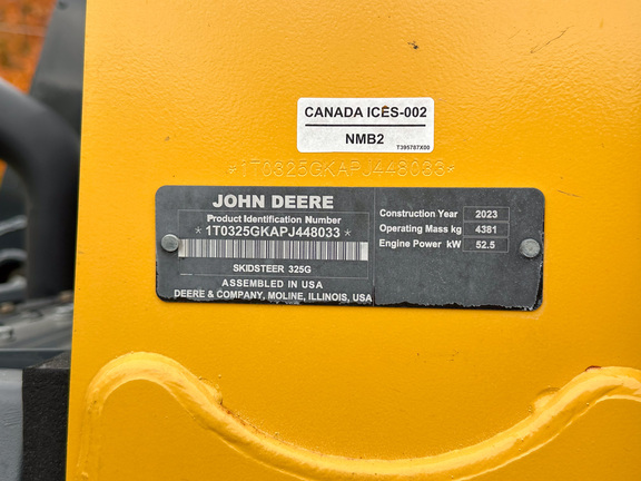 2023 John Deere 325G Compact Track Loader