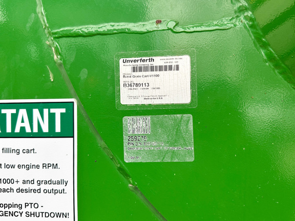 2018 Brent V1100 Grain Cart