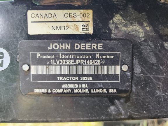 2024 John Deere 3038E Tractor Compact