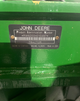 1998 John Deere 9200 Tractor 4WD