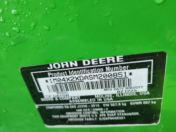 2025 John Deere TX 4X2 ATV