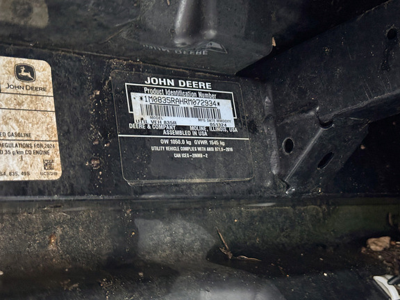 2024 John Deere XUV 835R ATV