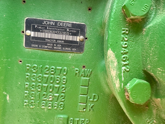 2013 John Deere 8360R Tractor