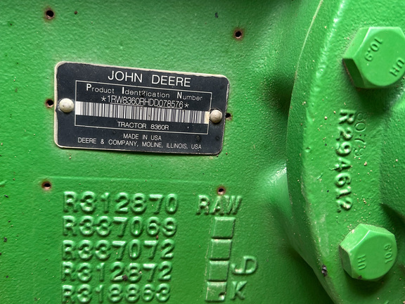 2013 John Deere 8360R Tractor