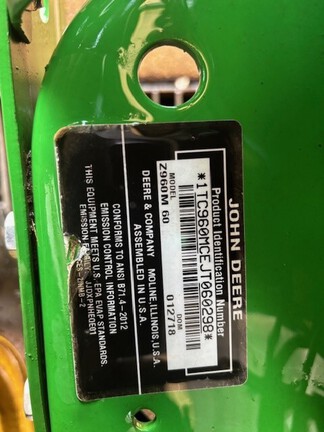 2018 John Deere Z960M Mower/Zero Turn