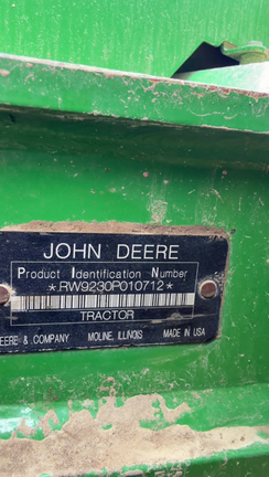 2009 John Deere 9230 Tractor 4WD