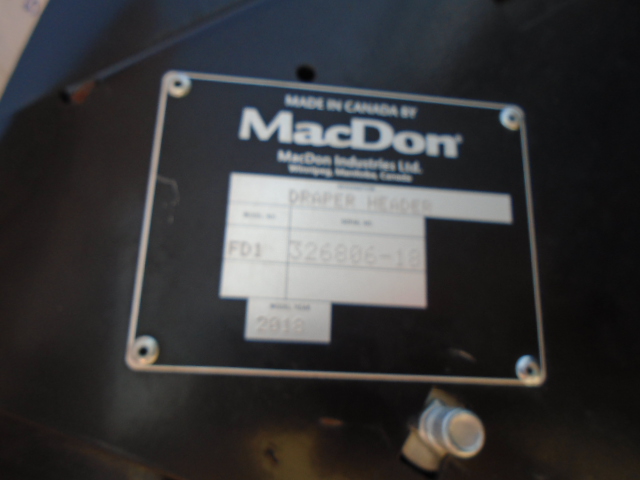 2018 MacDon FD135 Header Combine