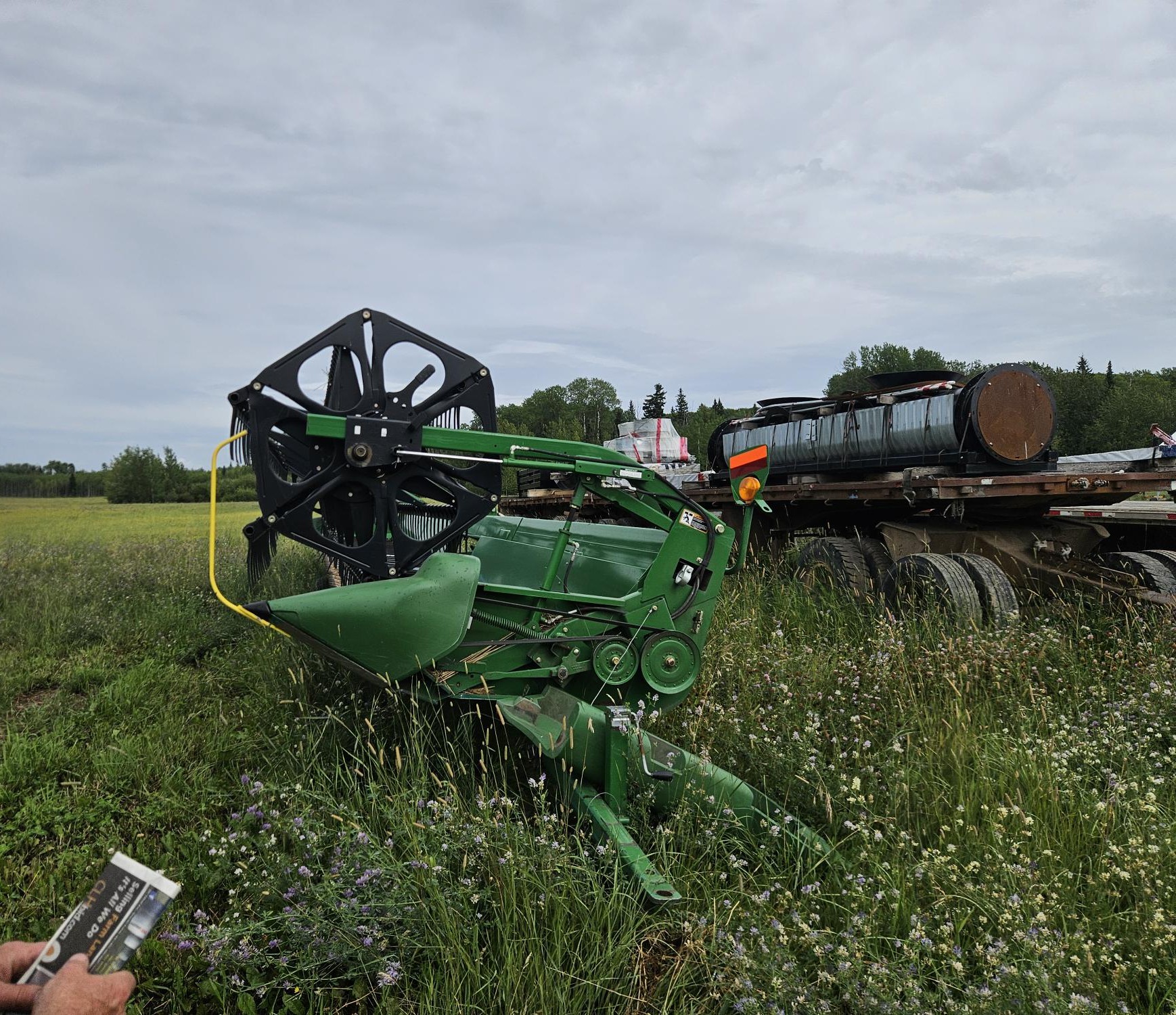 2009 John Deere 936D Header Combine