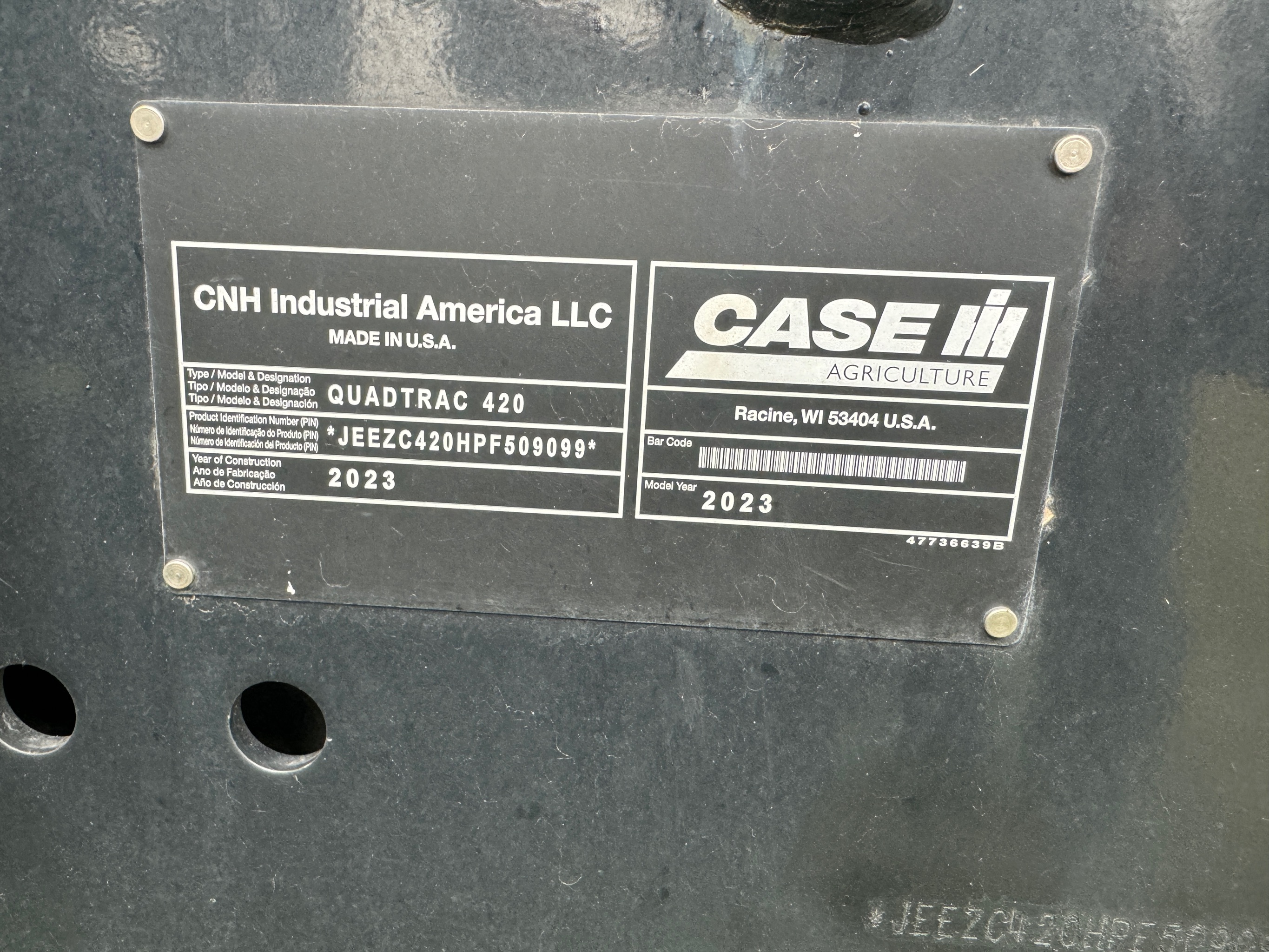 2023 Case IH STG420 Tractor