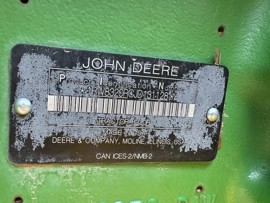 2018 John Deere 8320R Tractor