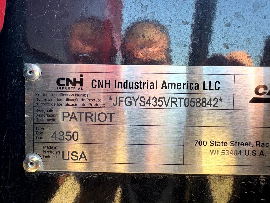 2024 Case IH PATRIOT 4350 Sprayer/High Clearance